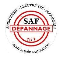 Logo SAF SERRURERIE ELECTRICITE PLOMBERIE 7j/7 installation domotique et automatisme Limoges 87000
