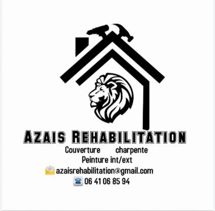 Logo AZAIS REHABILITATION couverture de toit et revêtement étanche Gironde 33