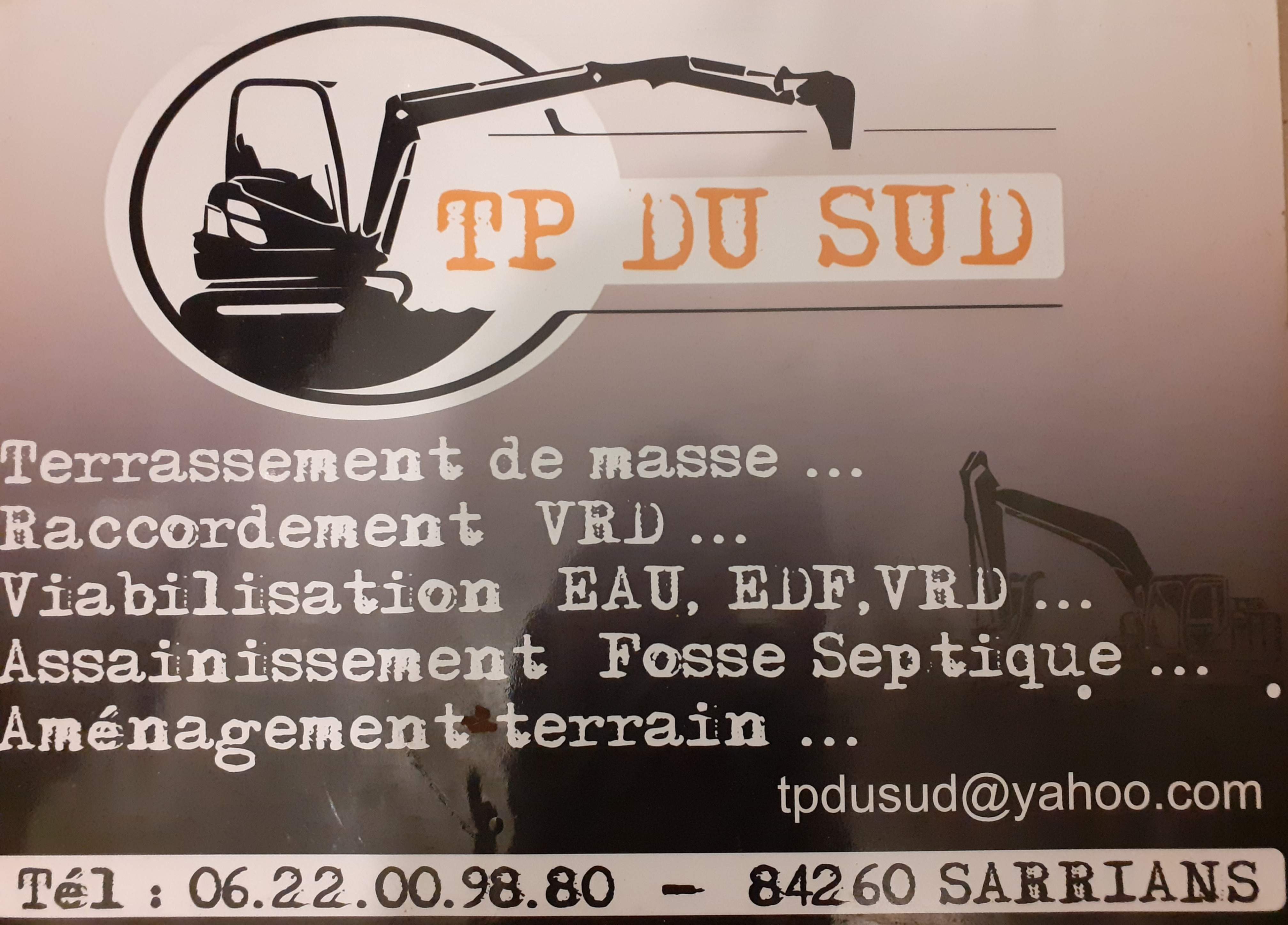 Logo TP DU SUD démolition et ramassage de gravats Vaucluse 84