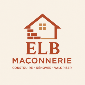 Logo ELB . MACONNERIE 66 taille de pierre 66430