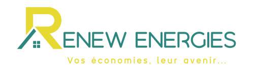 Logo RENEW ENERGIES installation de panneaux photovoltaïques 64600
