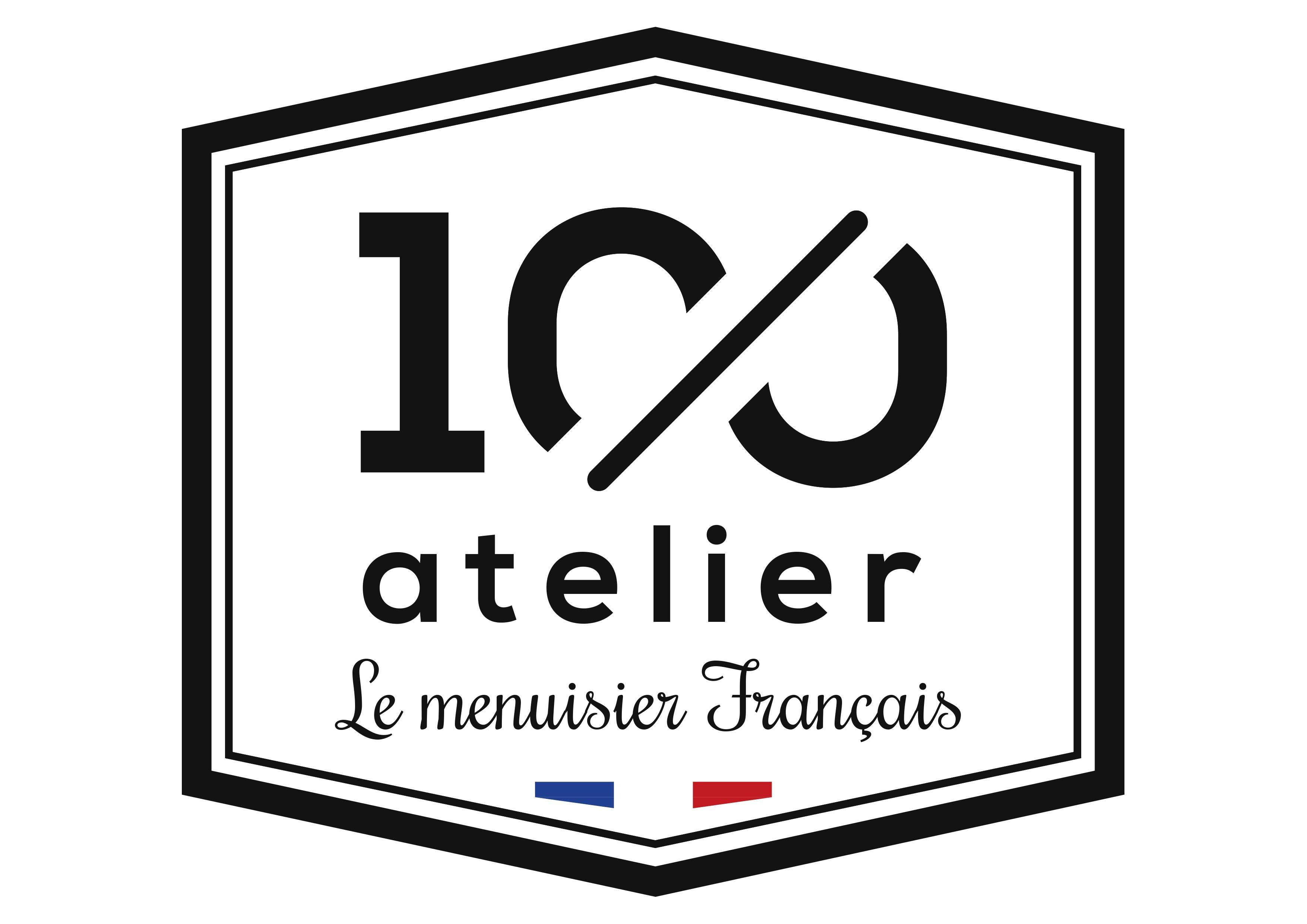 Logo 100%Atelier menuiserie 56270