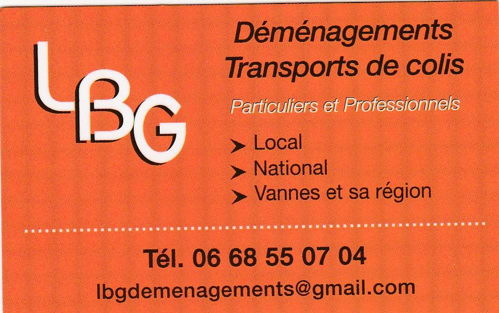 Logo lbg demenagements déménagement 56450