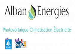 Logo alban energies installation de système de chauffage électrique Landes 40