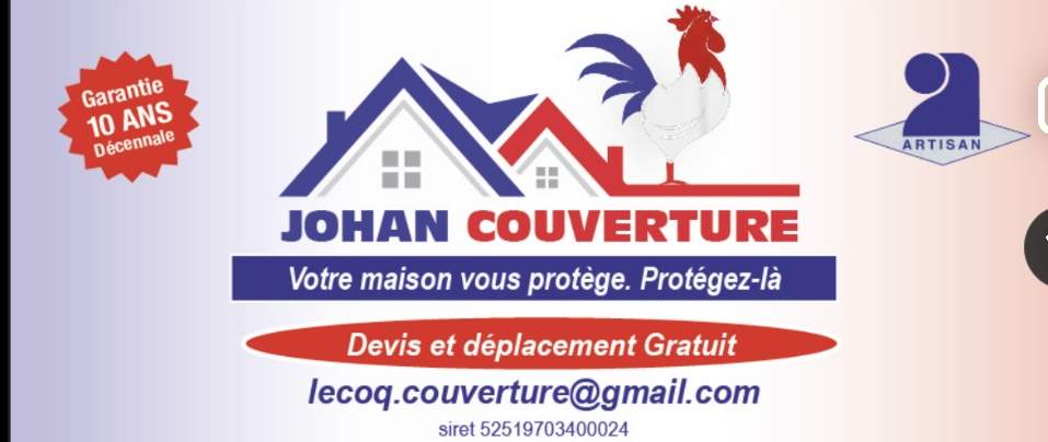 Logo Johan couverture couverture de toit et revêtement étanche 93100