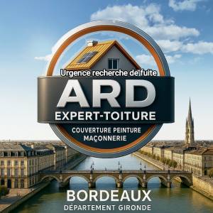 Logo ARD expert toiture intervention acrobatique avec cordage 33000