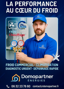 Logo DOMOPARTNER ÉNERGIES installation de système de chauffage électrique Isère 38
