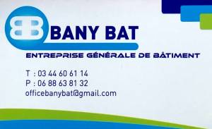 Logo SARL Bany bat maçonnerie Oise 60