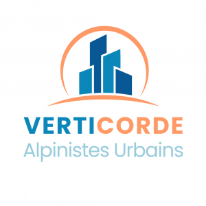 Logo VERTICORDE intervention acrobatique avec cordage 34300