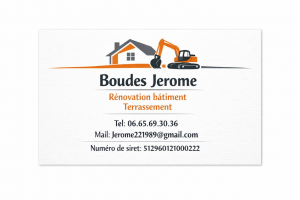 Jerome boudes démolisseur 83500 Logo Jerome boudes démolition et ramassage de gravats 83500