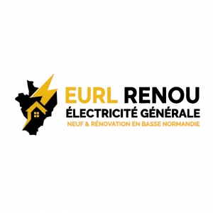 EURL RENOU Électricité câbleur d'équipements électriques 14760 Logo EURL RENOU Électricité câblage de maison et raccordement électrique 14760