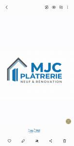 Logo MJC PLÂTRERIE pose de plaques et cloisons Gironde 33