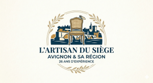 L'artisan du Siège vitrier miroitier Vaucluse 84 Logo L'artisan du Siège découpe de vitrage et miroir Vaucluse 84