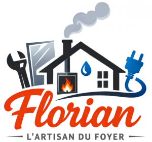 Logo Florian l'artisan du foyer installation de poêle à bois, granulés ou pellet Dordogne 24