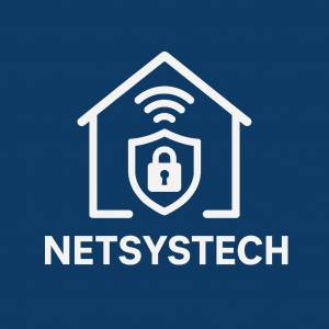 NETSYSTECH électricien Var 83 Logo NETSYSTECH électricité et installation électrique Var 83