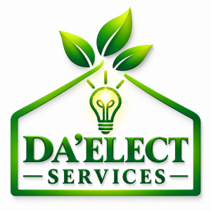 DA.ELECT SERVICES électricien Drôme 26 Logo DA.ELECT SERVICES électricité et installation électrique Drôme 26